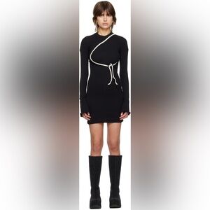Ottolinger Black & White Lounge Rib Minidress
